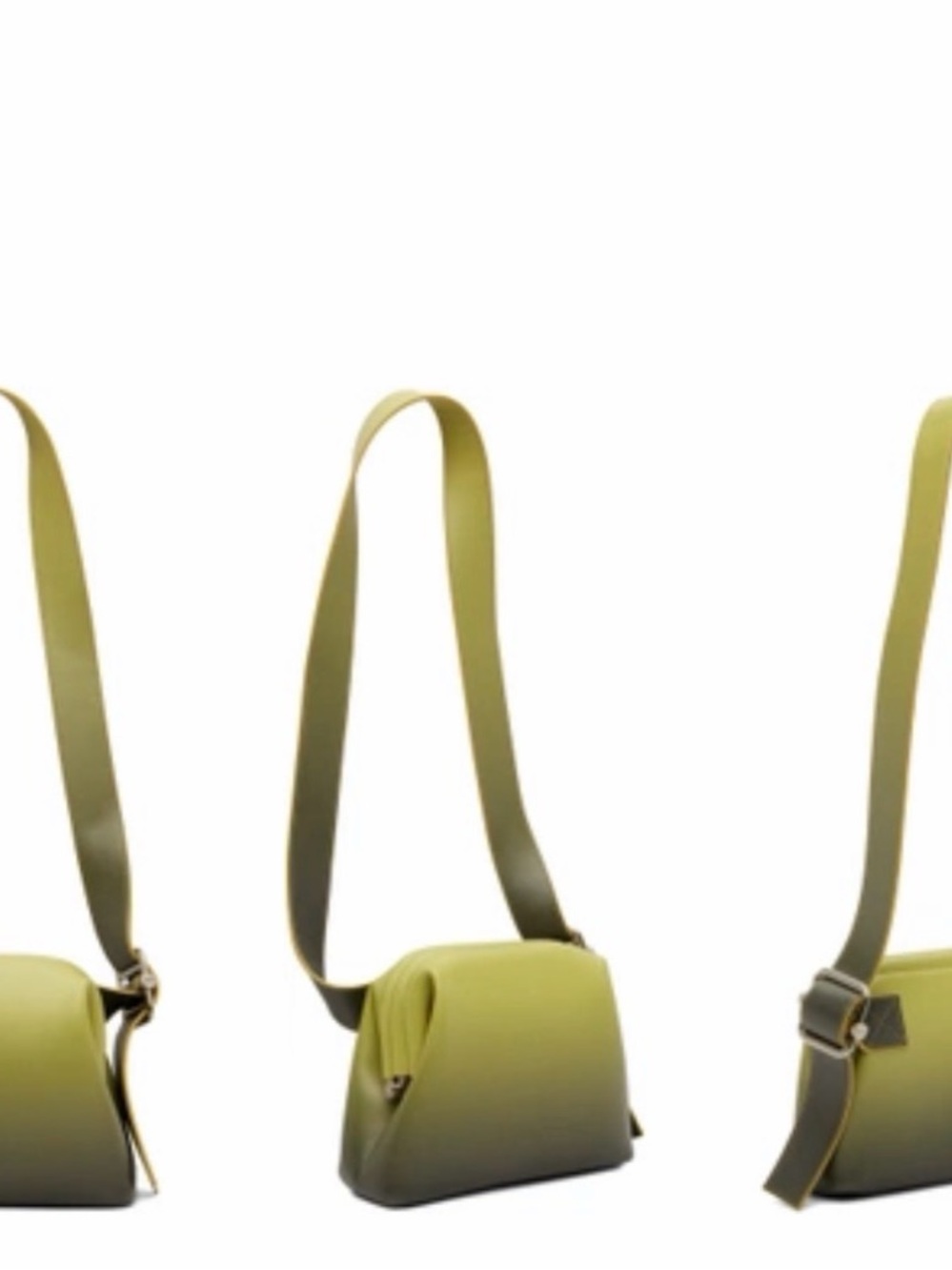 Osoi Mini Brot Bag - Yellow-Green Gradient Belt Bag - Crossbody Purse